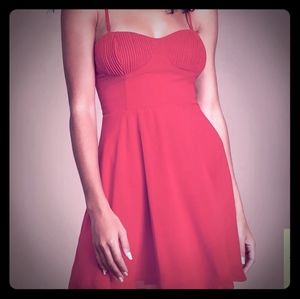 NWT Lulu's Sweet Kiss Red Bustier Dress